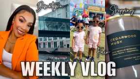 VLOG:WE'RE EXCITED...SHOPPING FOR SCHOOL!| FAIR + AQUARIUM + DOWNTOWN + MORE