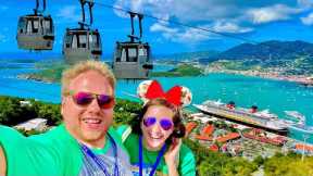 Disney Fantasy Very Merrytime Cruise! AMAZING Self Guided St. Thomas Excursion & A Night of Royalty!