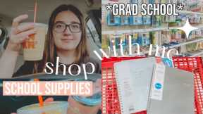 grad school supplies shop with me vlog + haul!