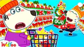 First Time Baby Wolfoo Doing Shopping for Christmas - Christmas Stories for Kids | Wolfoo Channel