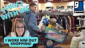 I Wore Him Out Shopping at Goodwill - Thrift With Me