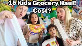 Grocery Shopping Haul for Large Family | Mom Of 15! | Cost?