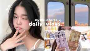 daily life in korea☁️ hangang date, shopping spree, mukbangs etc