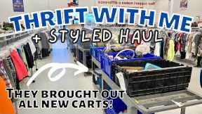 NEW BINS Just Rolled Out! THRIFTING at GOODWILL for HOME DECOR + STYLED THRIFT HAUL!