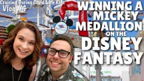 Winning a Mickey Medallion + Cruise Activities on the Disney Fantasy: Cruising during Covid Vlog 4