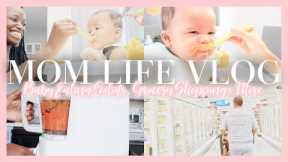 Vlog // Baby Eating Solids At 4 Months, Grocery Shopping At H-E-B, Not Feeling Well + More