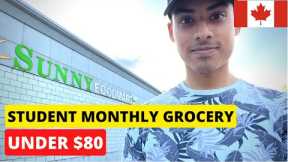 STUDENT MONTHLY GROCERY SHOPPING IN CANADA (under $80)