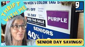 Senior Day Savings at Goodwill - Thrift With Me in Las Vegas