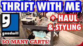 So many carts! THRIFT WITH ME at GOODWILL + see my THRIFT HAUL || HOME DECOR SHOPPING YOUTUBE