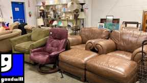 GOODWILL SHOP WITH ME FURNITURE COFFEE TABLES ARMCHAIRS SOFAS KITCHENWARE SHOPPING STORE WALKTHROUGH