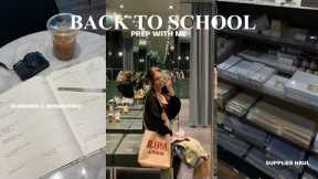 PREPARE FOR BACK TO SCHOOL: supplies shopping & haul, planner set up, organization