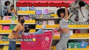 I TOOK MY SIBLINGS BACK TO SCHOOL SHOPPING *without our parents* SORRY MOM