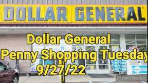 Dollar General Penny Shopping Tuesday 9/27/22 #dollargeneral  #couponing
