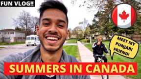 FINALLY SUMMERS IN CANADA !! | One Week Grocery Shopping | Meeting my Friend | Life in Canada 🇨🇦