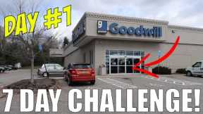 6 Day Goodwill Thrifting Challenge | Can Going to the Same Goodwill Everyday Make You Money? Day [1]