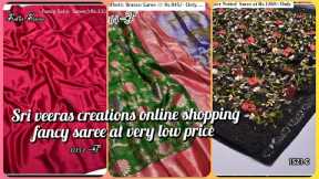 sri Veeras creations | online shopping | silk sarees | cotton sarees