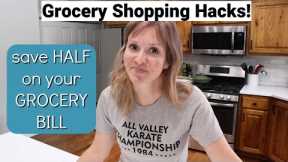 GROCERY SHOPPING HACKS! | TIPS TO SAVE HALF YOUR GROCERY BILL WITH FRUGAL FIT MOM