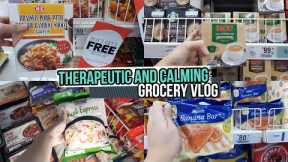 Therapeutic and Calming Grocery Shopping Vlog ASMR  in a Supermarket and at Checkout