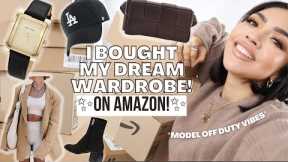 Shop With Me AMAZON ONLY! | Model Off Duty Look + Essential Capsule Wardrobe