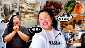 My Best Friend REACTS to my EXTREME MAKEOVER!!! + Girl's Weekend (Shopping, Hair and Eating) Vlog