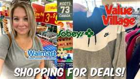 Grocery Shopping The Sales! Thrifting Brand Names! Walmart, Sobeys & Value Village!