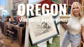 VINTAGE SHOPPING IN OREGON! Vintage Shop With Me 2022 | Home Decor Shop With Me 2022