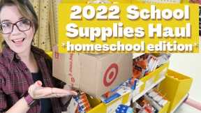 BACK TO SCHOOL SHOPPING | 2022 SCHOOL SUPPLIES HAUL | TARGET SCHOOL SHOPPING FOR HOMESCHOOLERS