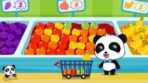 Kids Shopping at the Supermarket & buy toys, food and cake|Children Doing Shopping| BabyBus Cartoon
