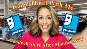 First Time Back to A Goodwill Store in MONTHS | Come Thrift With Me | Goodwill Try On  &  Haul