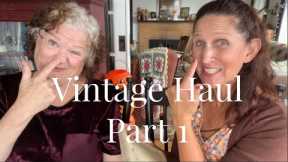 OUR VINTAGE SHOPPING SPREE HAUL✨❤️PART 1 of 2❤️✨Lots of Ephemera! VISITING WITH ALICIA #thrifthaul