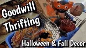 Goodwill Thrift Store Had All THIS - Halloween Fall Harvest Decor Shopping - Thrifting Resale