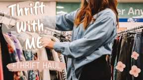 THRIFT WITH ME!  Thrifting at Goodwill + Try on Thrift Haul