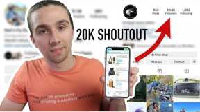 How I Got a 20k Follower Shoutout on My Amazon FBA Product For Free