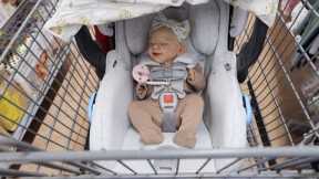 Smiley Reborn Baby First Walmart Outing! Shopping For First Outfit!