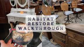 Habitat ReStore Walkthrough/ 💠TIFFANY LAMP💠 Folk Art Pottery & MORE!! #shopping #thrifting #decor