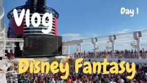 Disney Fantasy Cruise Vlog Day 1 - Embarkation Day
