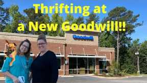 Thrifting at Goodwill with Beth!! Shopping at a NEW Goodwill!