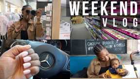 WEEKEND VLOG W/ 2 MONTH OLD BABY: Family Day Out, Shopping, Nails, Baby Shower/Gender Reveal + More
