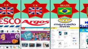 ONLINE SHOPS FROM DIFFERENT COUNTRIES
