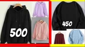 Shoping online hoodie is very chip price arround 450 to 500   rupees। Free dellevery your home