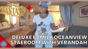 Disney Fantasy, Disney Cruise Line Deluxe Family Oceanview Stateroom with Verandah | Deep Dive