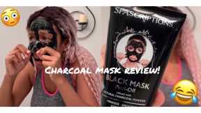 SPASCRIPTIONS CHARCOAL MASK | FUNNIEST PRODUCT REVIEW EVER! 😂😫