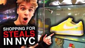 THIS SNEAKER STORE ACTUALLY HAD STEALS!! (NEW YORK CITY SHOPPING VLOG)