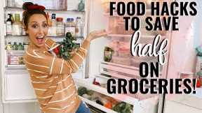 Food Hacks to save HALF on Groceries! Grocery Budget & Food tips with Jordan Page