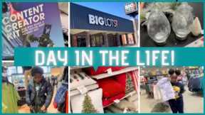 DAY IN THE LIFE / SHOPPING AT BIGLOTS & TARGET / CHRISTMAS DECOR/ NEW COATS / LARGE HAUL /NEW CAMERA