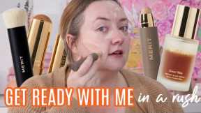 GET READY WITH ME IN A RUSH... Getting ready for a fun girls day & trying out the new Merit serum