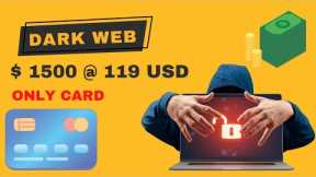 Trusted Dark Web CC Vendor! 100% Legit Vendor! Buy $1500 Loaded Visa Card Only @ $119!