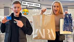 NO BUDGET SHOPPING FOR GIRLFRIEND BUT USING HER MONEY🤣 *without her knowing*