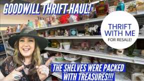 THE SHELVES WERE PACKED! | Goodwill Haul | Thrift With Me For Resale | Reselling | Thrift Haul