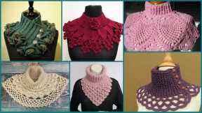 Very stylish design of crochet neck warmers #gorgeous #trendy @nailaiqbal